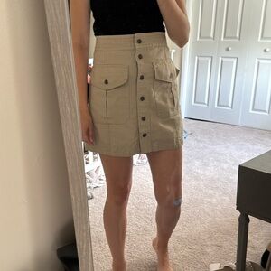 Banana republic size 2 mini skirt. Button up. Like new